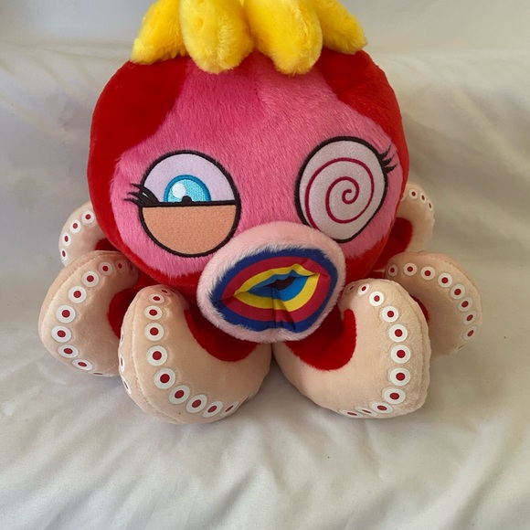 Takashi Murakami Red Octopus Mr Boiled Complexcon Large Plush - Picture 5 of 15